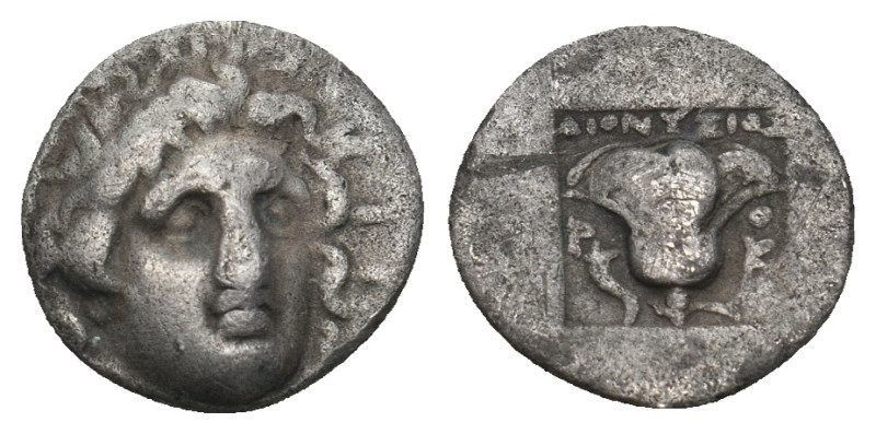 CARIA. Rhodes. Hemidrachm (Circa 170-150 BC). Dionysios, magistrate.
Obv: Radiat...