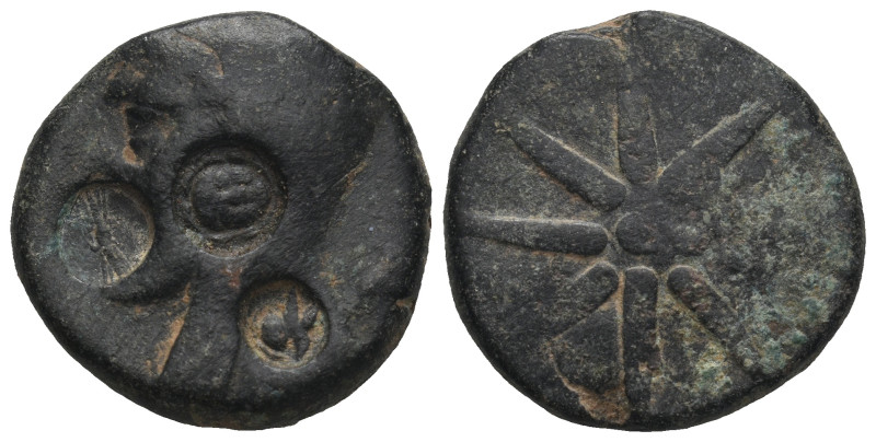 PONTOS. Uncertain, possibly Amisos. Ae (Circa 130-100 BC). 
Obv: Male head left,...