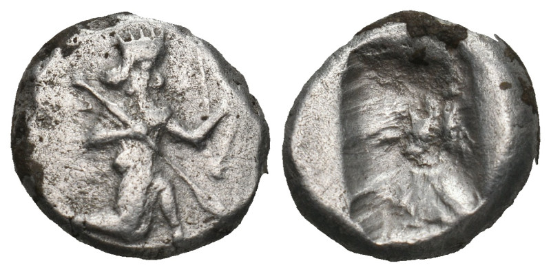 ACHAEMENID EMPIRE. Time of Darios II (424-405 BC). Siglos. Sardes.
Obv: Persian ...