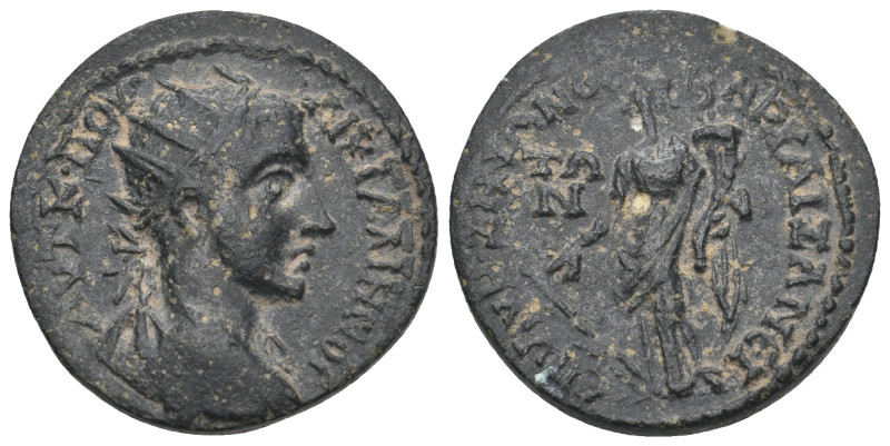 PHRYGIA. Aezanis. Gallienus. AD 253-268. Ae.
Obv: Radiate, draped, and cuirassed...