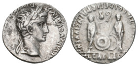 AUGUSTUS (27 BC-14 AD). Denarius. Lugdunum.
Obv: CAESAR AVGVSTVS DIVI F PATER PATRIAE.
Laureate head right.
Rev: C L CAESARES AVGVSTI F COS DESIG PRIN...