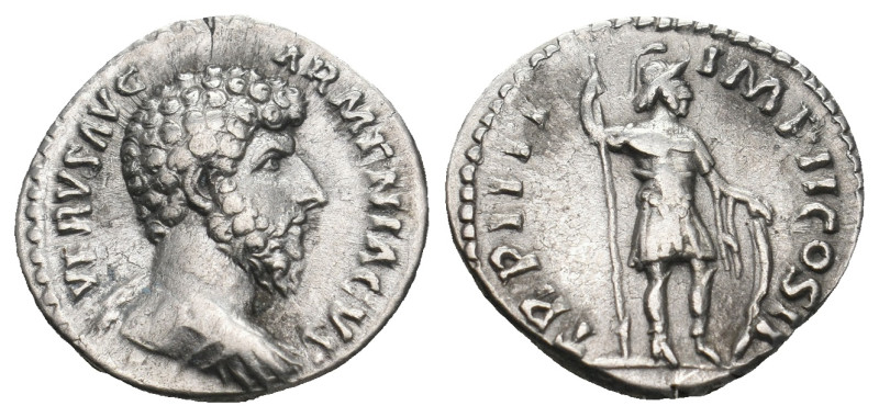 LUCIUS VERUS (161-169). Denarius. Rome.
Obv: L VERVS AVG ARMENIACVS.
Bare head r...