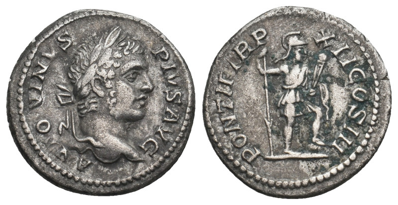 CARACALLA (197-217). Denarius. Rome.
Obv: ANTONINVS PIVS AVG.
Laureate head righ...