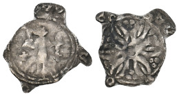 AUSTRIA. Formbach-Pütten (County). Ekbert II-Ekbert III. Early 12th century-1158. AR Pfennig. Neunkirchen mint. 
Obv: Figure standing facing with eyes...