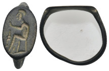 ANCIENT ROMAN BRONZ RING (1ST-5TH CENTURY AD).
.
Weight: 1.60 g.