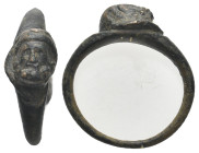 ANCIENT ROMAN BRONZ RING (1ST-5TH CENTURY AD).
.
Weight: 2.63 g.