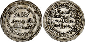 Emirato. AH 145. Abd al-Rahman I. Al Andalus. Dirhem. (Fro. 1). Daniel Eustache, en "Hesperis-Tamuda" nº 19 (1980), publicó la primera información de ...