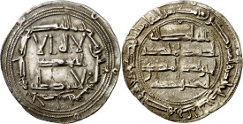 Emirato. AH 167. Abd al-Rahman I. Al Andalus. Dirhem. (V. 65) (Fro. 2). 2,43 g. MBC+.