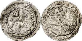Emirato. AH 266. Muhammad I. Al Andalus. Dirhem. (V. 301) (Fro. 11). Rara. 2,70 g. MBC+.