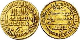 Emirato. Miscelánea de Ifrikiya. Aglabitas de Túnez. AH 286. Ibrahim II. Dinar. (S.Album 447) (Lavoix 874). 4 g. MBC+.