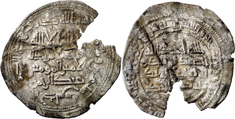 Califato. AH 316. Abd al-Rahman III. Al Andalus. Dirhem. (V. 347) (Fro. 1). Tras...