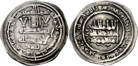 Califato. AH 350. Abd al-Rahman III. Madinat al-Zahra (Medina Azahara). Dirhem. (V. 445) (Fro. 6). 2,10 g. MBC.