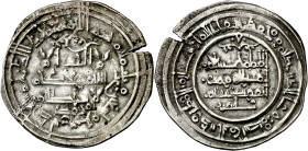 Califato. AH 390. Hisham II. Al Andalus. Dirhem. (V. 545) (Fro. 113). 2,87 g. MBC+.