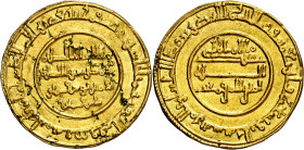 Almorávides. AH 493. Yusuf ibn Tashfin. Al-Mariya (Almería). Dinar. (GACETA NUMISMÁTICA 93, página 29, nº 8) (Fecha que falta en Vives y Hazard). Muy ...