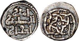 Almorávides. Iskhaq ibn Ali. 1/2 quirate. (V. 1898) (Hazard 1049) (FBM. E9). 0,46 g. EBC-.