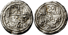Taifas almorávides. Abu Fadl 'Iyad. Sabta (Ceuta). Quirate. (FBM. S1) (Jarique IV página 209, nº 47, mismo ejemplar). Iyad fue reconfirmado por los al...