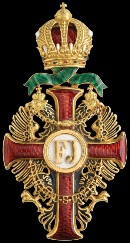 Austria, Order of Franz Joseph, officer’s breast cross, by Rozet and Fischmeiste...