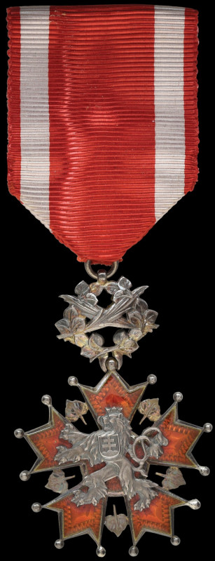 Czechoslovakia, Order of the White Lion, Knight’s breast badge, by Karnet & Kyse...