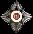 India, Bahawalpur, Imtiaz i Abbasia, Second Class, breast star, by Spink and Son, 17 & 18 Piccadilly, London, pre-1928, in silver, with gilt and ename...