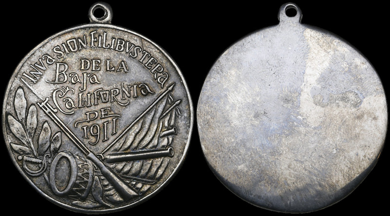 Mexico, Medal for Defenders of the North American Filibuster Invasion of Baja Ca...