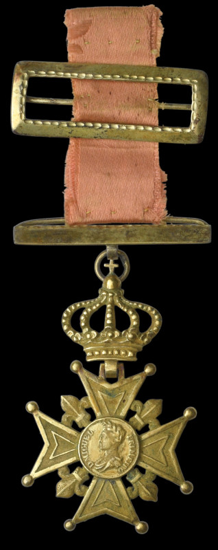 Portugal, Miguel I’s Emigration Cross 1828 or Real Efígie de D. Miguel, uniface,...