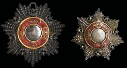 Turkey, Ottoman Empire, Order of the Medjidie, Third Class neck badge, Ottoman mint, with Darphane-I Armire hallmark, in silver, in jewel cut silver, ...
