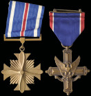 U.S.A., Distinguished Service Cross, with wrap-round suspension; and Distinguished Flying Cross, with brooch suspension, both engraved in capitals on ...