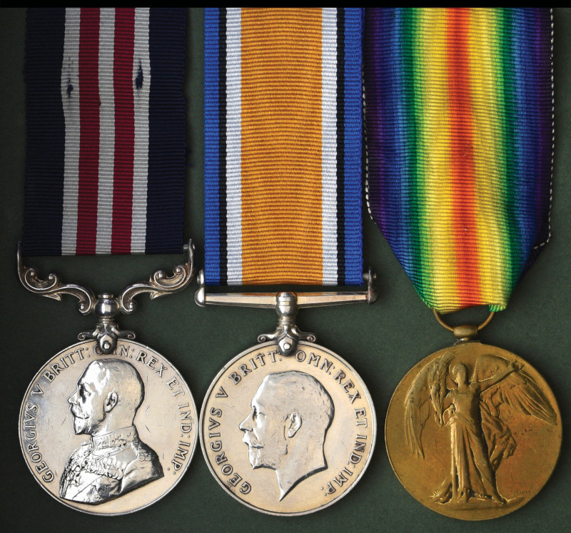 An Interesting Great War ‘Battle of Cambrai 1917’ M.M. Group of 3 awarded to Pri...