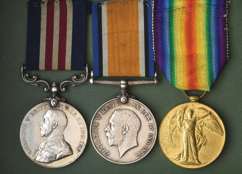 A Well-Documented Great War M.M. Group of 3 awarded to Sapper Edwin George Hansf...