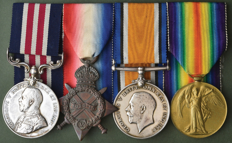 A Scarce Great War ‘Tunneller’s’ M.M. Group of 4 awarded to Corporal Ernest Rich...