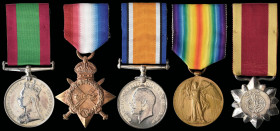 A Rare Second Afghan War and Great War Group of 5 with Afghan ‘Conquest of Meymene’ Star awarded to Brevet Colonel Francis George Archibald Wiehe, Dur...