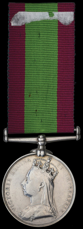 The Regimentally Unique Second Afghan War Officer’s Medal awarded to Captain Her...