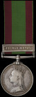 Afghanistan, 1878-80, single clasp, Peiwar Kotal (Sepoy Farman Ali 2d Punjab Infy.), suspension slightly bent, well-toned, very fine