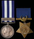 An Egypt Campaign Pair awarded to Stoker T. Mant, H.M.S. Alexandra, Royal Navy, comprising: Egypt & Sudan, 1882-89, dated reverse, single clasp, Alexa...