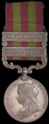India General Service, 1895-1902, 2 clasps, Malakand 1897, Tirah 1897-98, depot impressed (4826 Sepoy Mad Hassan 20 (D.C.O.) P.I), well-toned, very fi...
