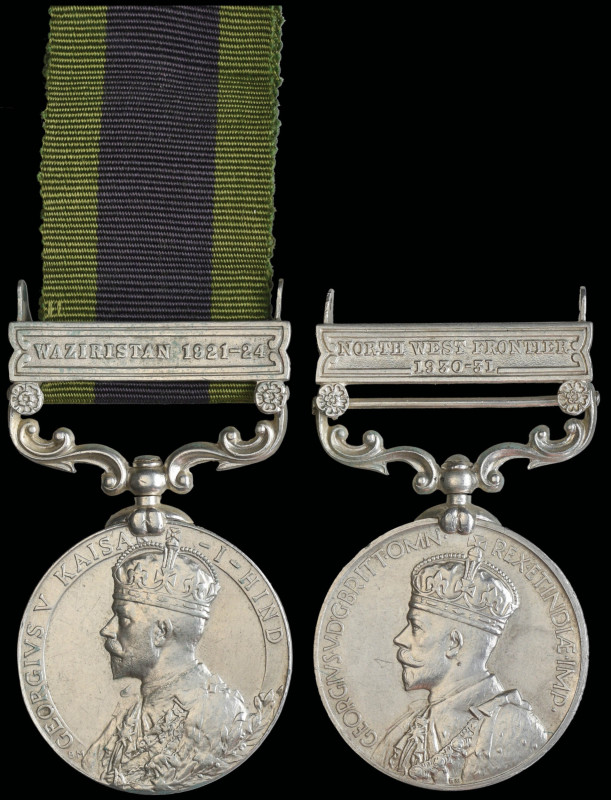 A Scarce Double Issue India General Service Pair awarded to Wheeler Abdul Karim,...