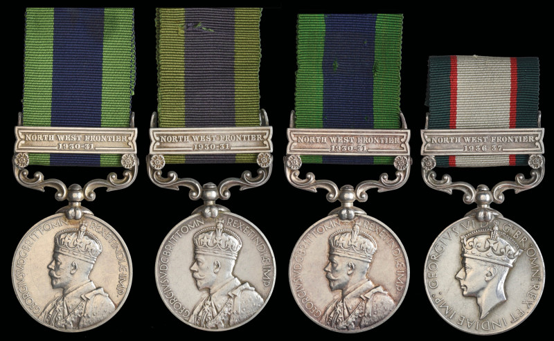 India General Service Medals all to the Indian Jail Department (4) A Double I.G....