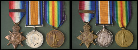 Great War 1914 Star Trios (2) to Lance-Sergeant Robert Statham, 2nd Battalion, Coldstream Guards, killed in action on 16 September 1916, and Guardsman...