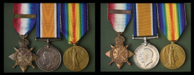 Great War 1914 Star Trios (2) to Private Stanley Sofley, 1st Battalion, Norfolk Regiment, killed in action on 22 October 1914, and Sergeant A. S. Ston...