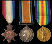 A Great War ‘Gallipoli Casualty’ Trio awarded to Private Albert Thompson, 2-1st (City of London) Battalion, London Regiment (Royal Fusiliers), who was...