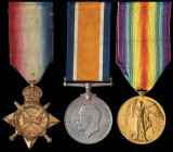 The Great War 1914-15 Trio awarded to Captain Laurence Parsons, 4th Battalion, Tank Corps, late 12th Battalion, Royal Fusiliers, comprising: 1914-15 S...