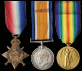 A Great War 1914-15 Star Trio awarded to Lance-Corporal Charles Louis Northcott, 22nd Battalion, Australian Infantry Force, comprising: 1914-15 Star (...