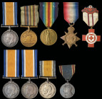 Miscellaneous Great War Medals Etc. (9), comprising: 1914-15 Star (1903 Pte. G. Goodman. H.A.C.); British War Medals (4), 1914-1919 (C.1-492 G. Winche...