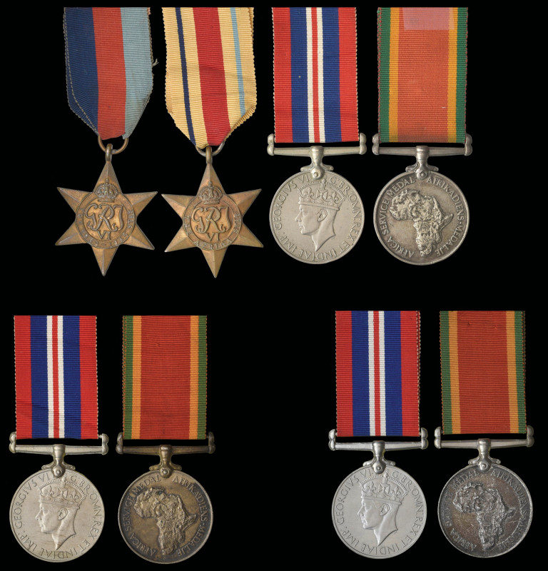 A South African WW2 Group of 4, and other Pairs (2): (i) Private Richard Daniel ...