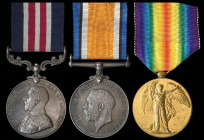 A Great War M.M. Group of 3 awarded to Sergeant Frank Oswald Chatham, 42nd (Royal Highlanders of Canada) and 73rd Battalions, C.E.F, who was awarded t...