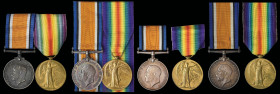 Canadian Great War Pairs (4) awarded to Private Norman Vincent, Private Ernest Owen Finch, Private Vincent Martin Joyce and Private H. C. A. Ferg, 42n...
