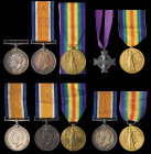 Miscellaneous Great War Medals (10) to Canadian and other units, comprising: British War and Victory Medals (2), 1914-1919 (132940 Pte. W. G. Wallis. ...