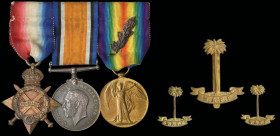 A Rare Great War Officer’s Trio awarded to Captain Maskell John Parker, South Staffordshire Regiment, who served on attachment to the Sierra Leone Bat...