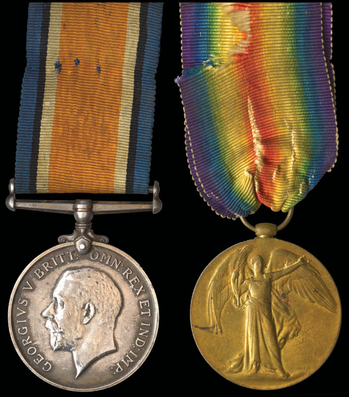 A Great War 'P.O.W.' Pair awarded to Private Thomas Connolly, 5th Motor Ambulanc...