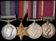 A G.S.M. ‘Palestine’ and WW2 ‘P.O.W.’ Escaper’s Group of 4 awarded to Sergeant William Herbert Price, Military Provost Staff Corps, late 1st Battalion...